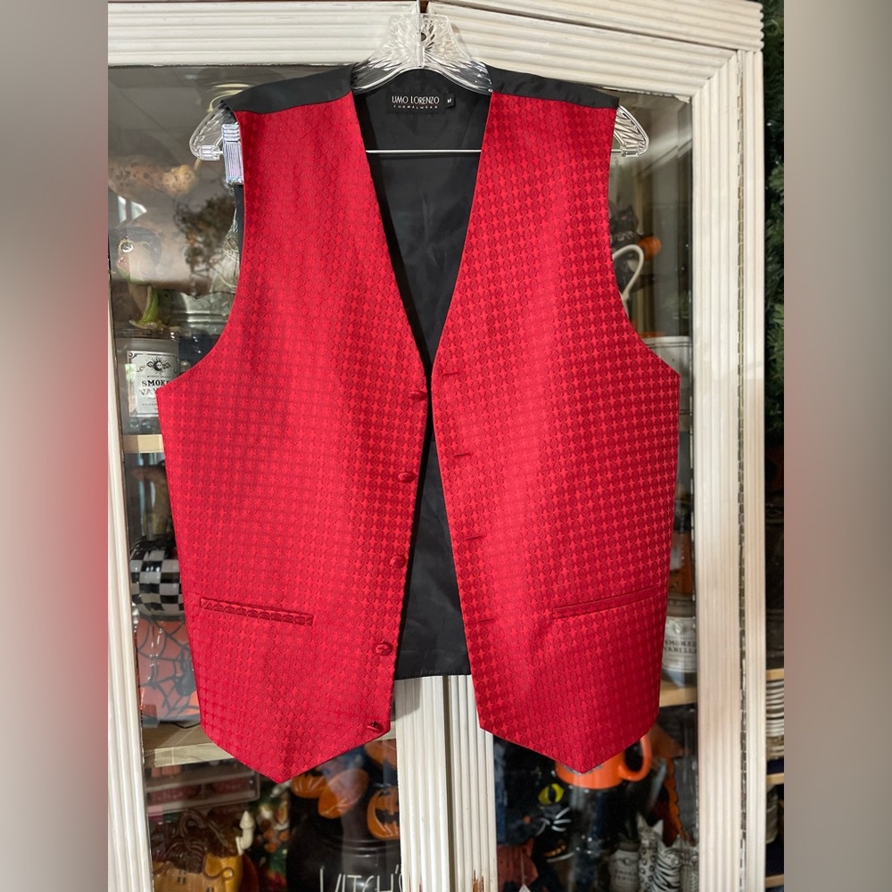 Umo Lorenzo Red black vest men’s M